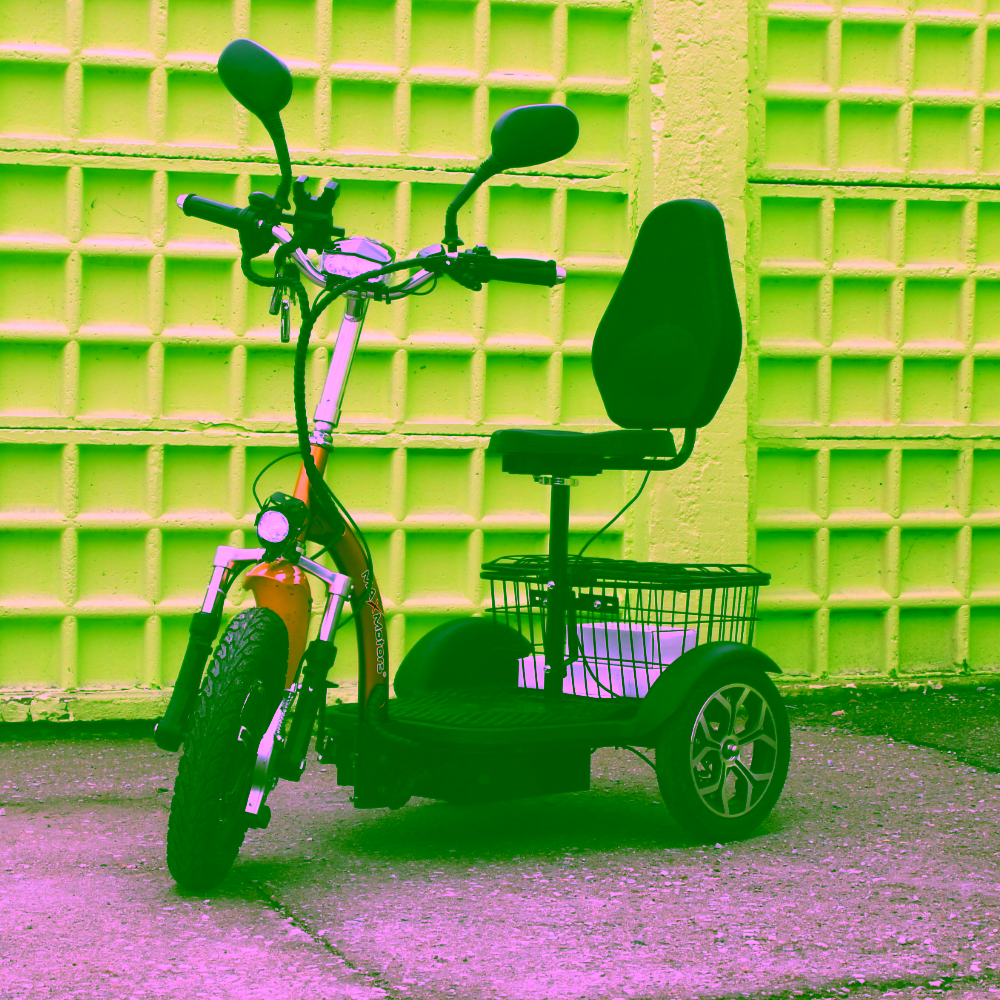 Електрическа триколка 750W Max Motors А3 Yellow Traffic с предно - Image 2