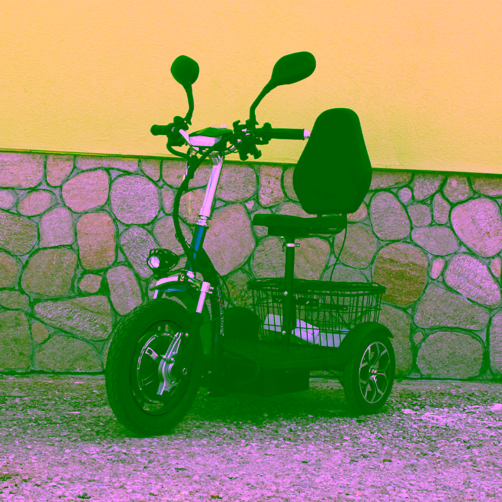 Електрическа триколка | 750W А3, Blue Traffic с предно - Max