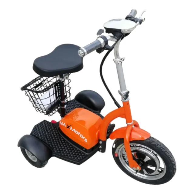 Електрическа триколка 750W MaxMotors модел А2, оранжева - Image 2