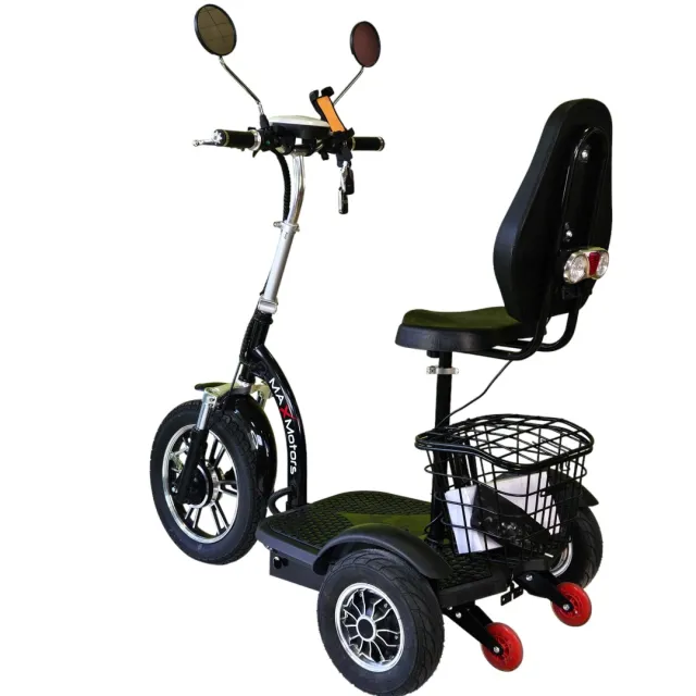 Електрическа триколка 750W MaxMotors А3 - Задно предаване, черна - Image 4