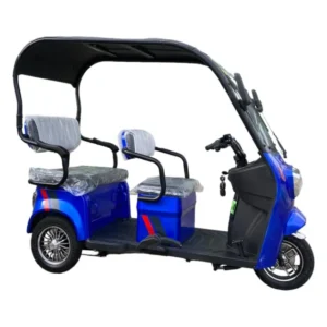 Електрическа триколка Х1 | с покрив, 1500W Синя - Max