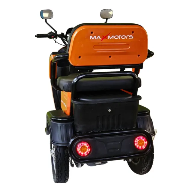 Електрическа триколка триместна MaxMotors X2 1500W ОРАНЖЕВА - Image 5