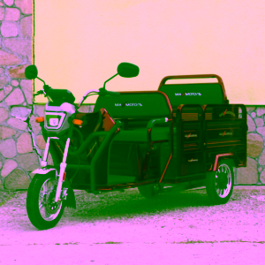 Електрическа триколка | товар до 500 кг | Red, 2000W - max