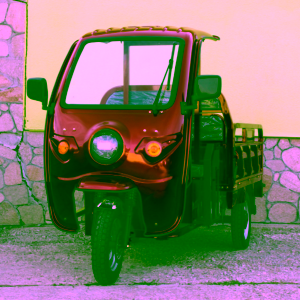 Електрическа триколка | с покрив 2000W, RED - max