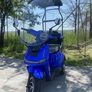 Електрическа триколка | FM1 LUX Blue, с покрив - el trikolki