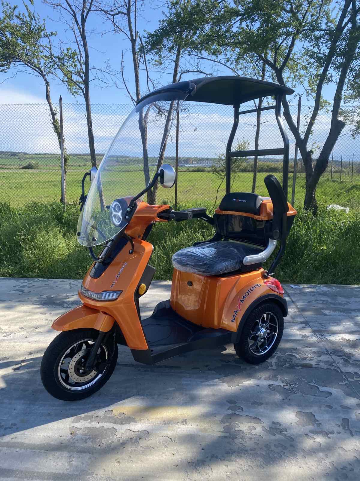 Електрическа триколка Max Motors FM1 Lux Orange 1800W, с покрив - Image 7
