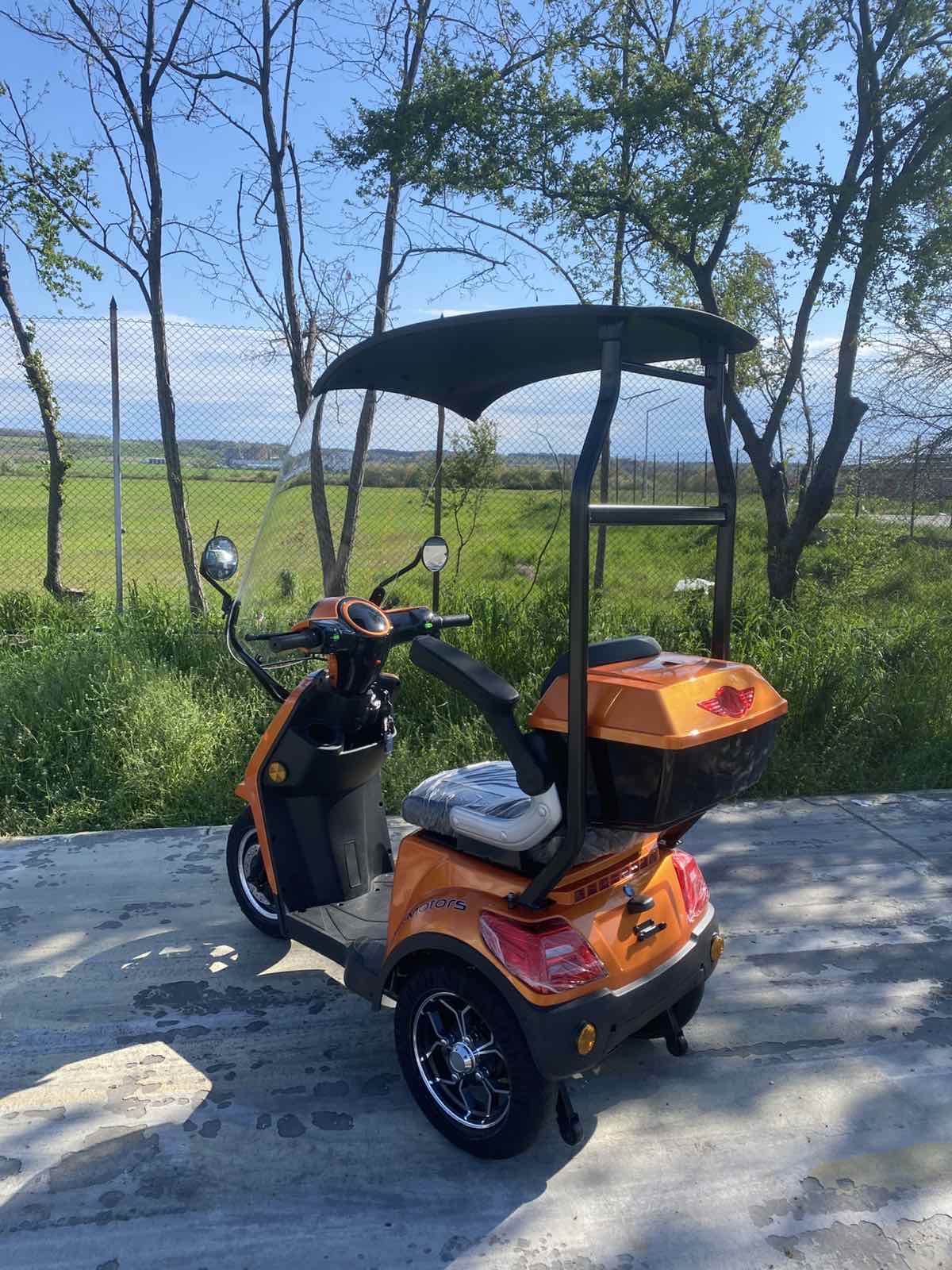 Електрическа триколка Max Motors FM1 Lux Orange 1800W, с покрив - Image 5