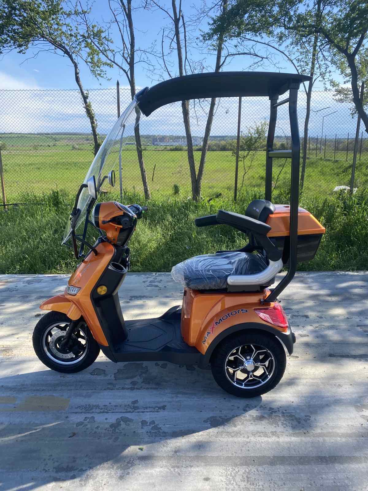 Електрическа триколка Max Motors FM1 Lux Orange 1800W, с покрив - Image 6