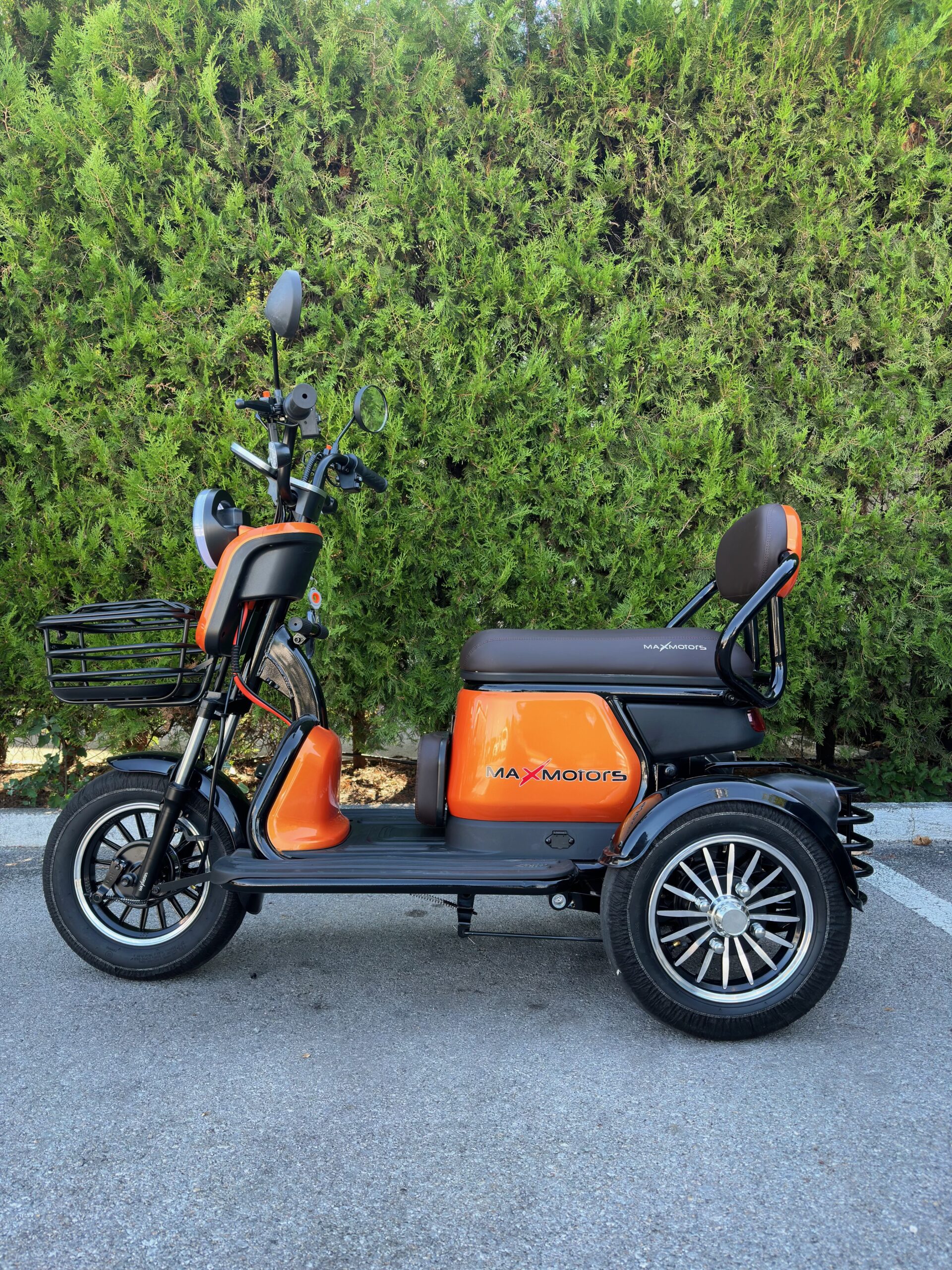 Двуместна електрическа триколка MaxMotors Grand Pudding 2000W 60V-25Ah, Оранж - Image 3