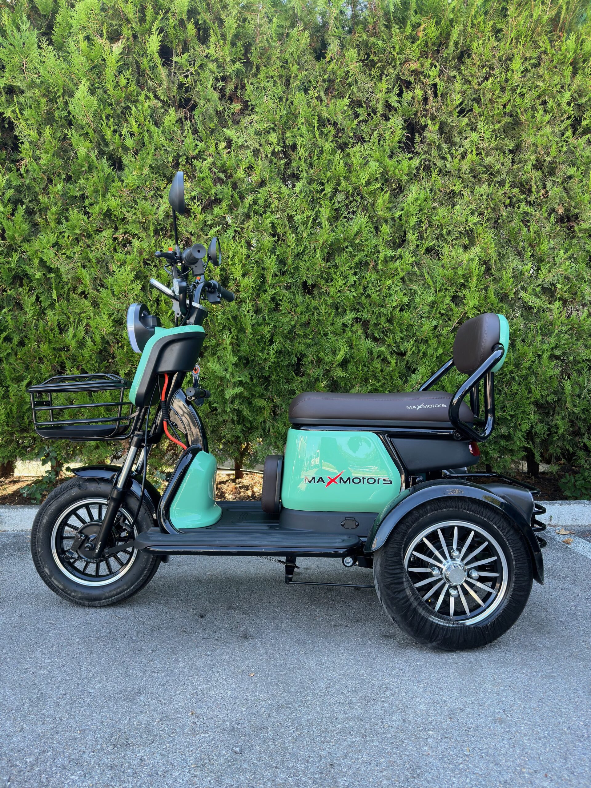 Двуместна електрическа триколка MaxMotors Grand Pudding 2000W 60V-25Ah, Зелен - Image 4