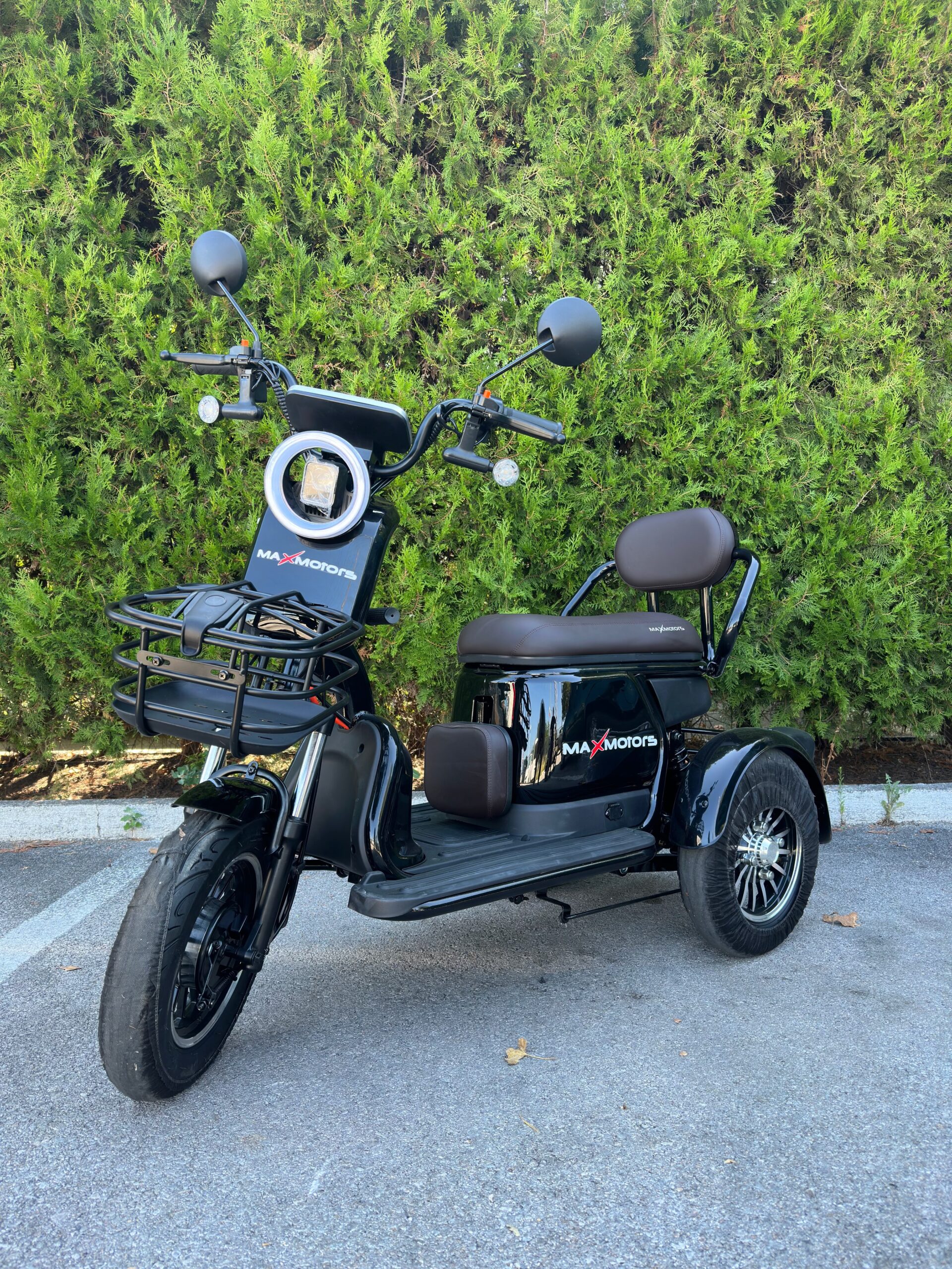 Двуместна електрическа триколка Pudding 2000W 60V, Черна