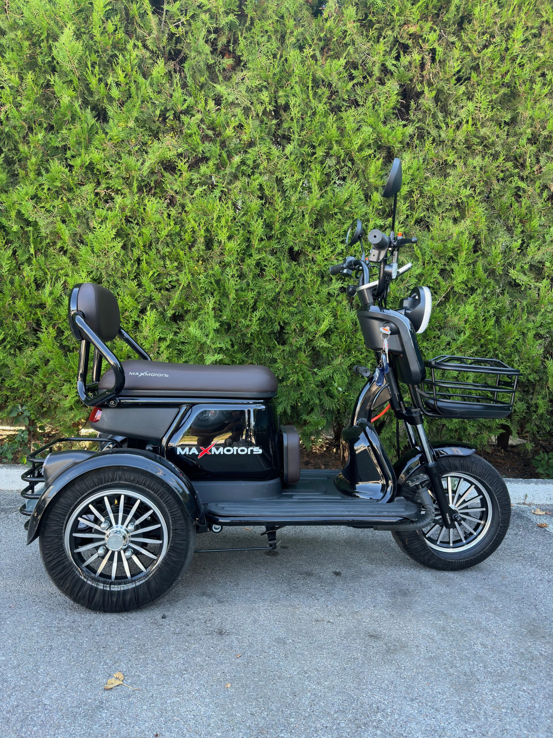 Двуместна електрическа триколка MaxMotors Grand Pudding 2000W 60V-25Ah, Черна - Image 5